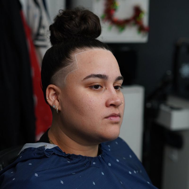 Styled hair